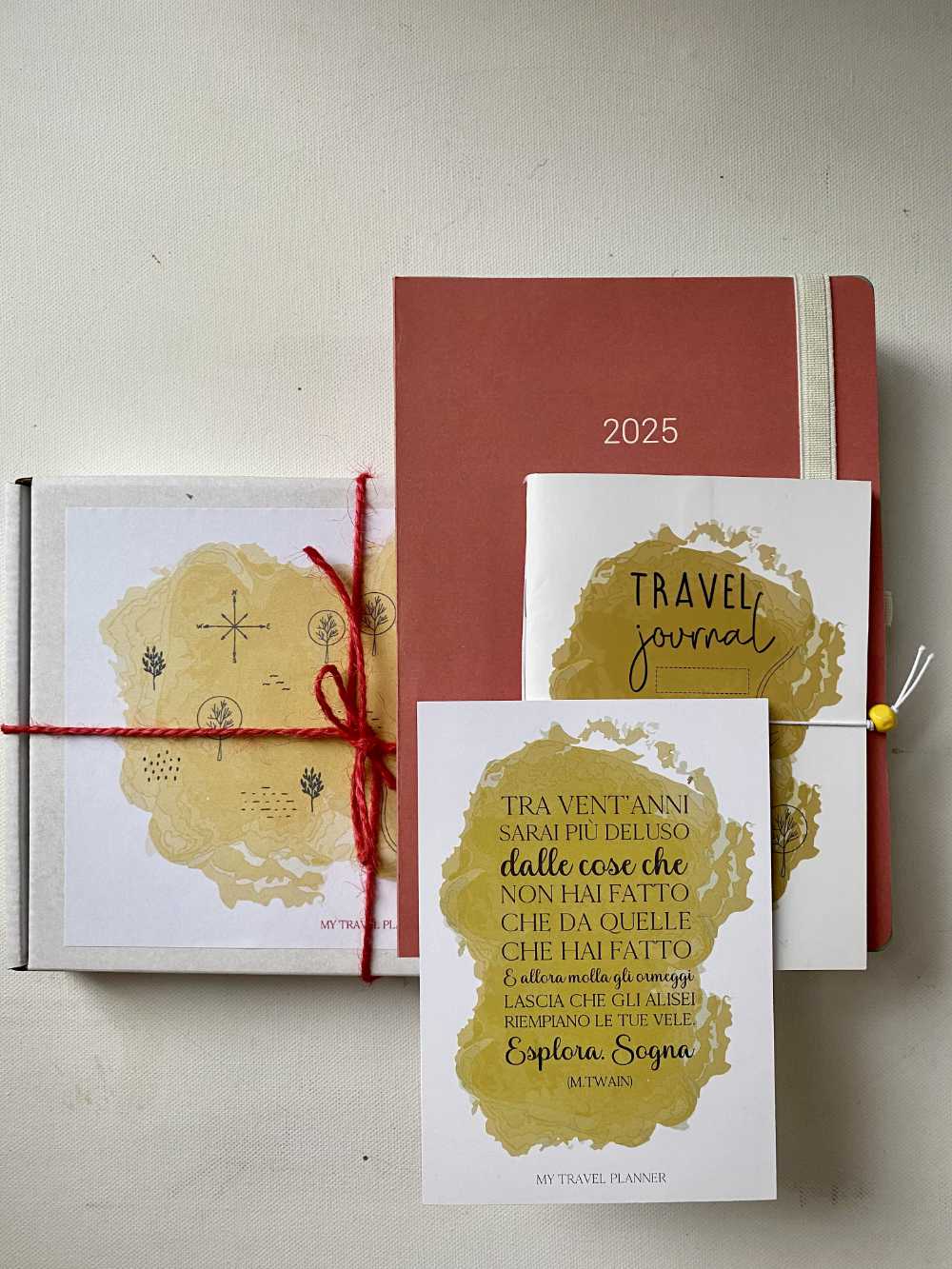 box regalo agenda e travel journal perfetto da regalare a una viaggiatrice