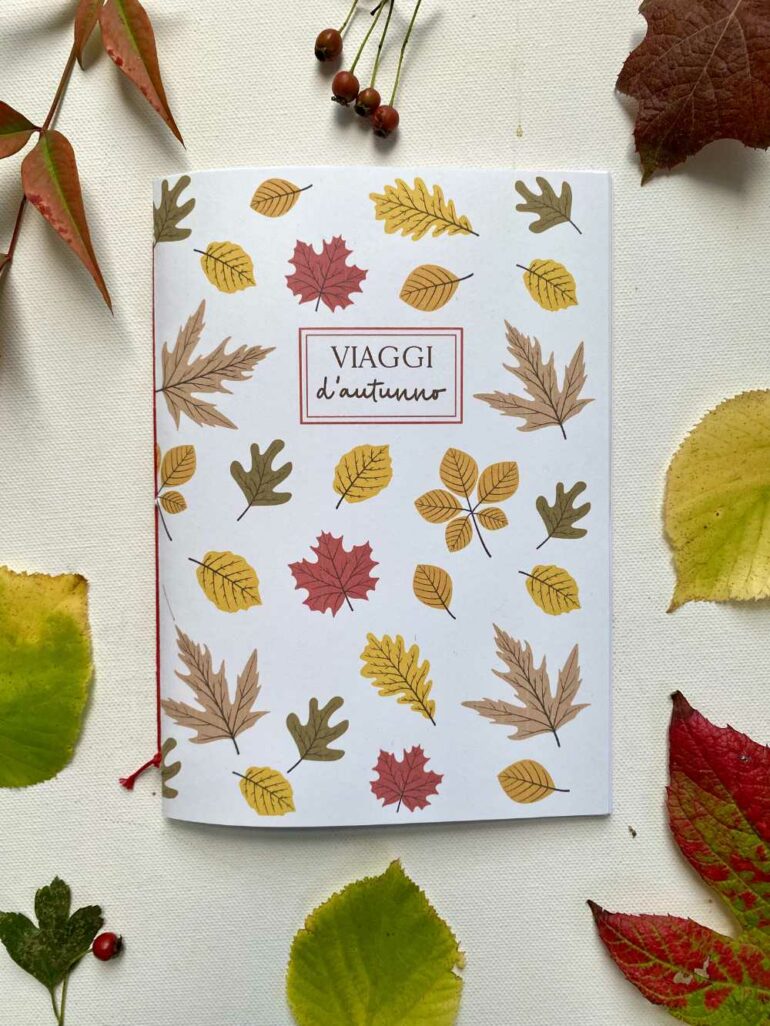 quaderno per diari di viaggio d'autunno